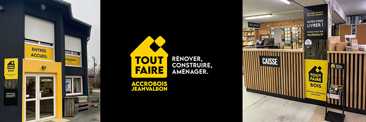 Le magasin Accrobois à  La Roche Vineuse